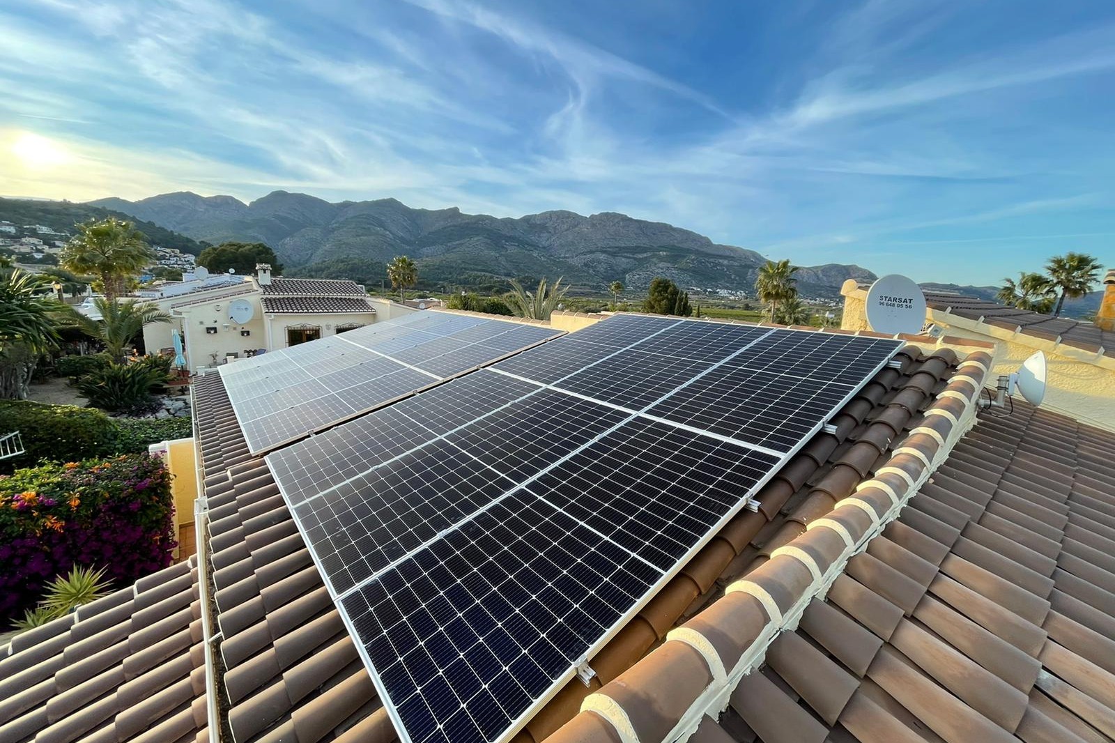 16X 455 wp zonnepanelen, Orba, Alicante (Hybride systeem)