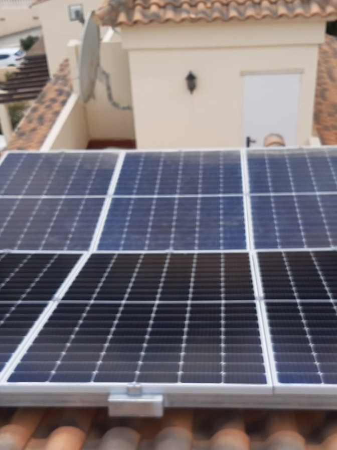 9X 385 wp Solar Panels, Calpe, Alicante (Hybrid system)