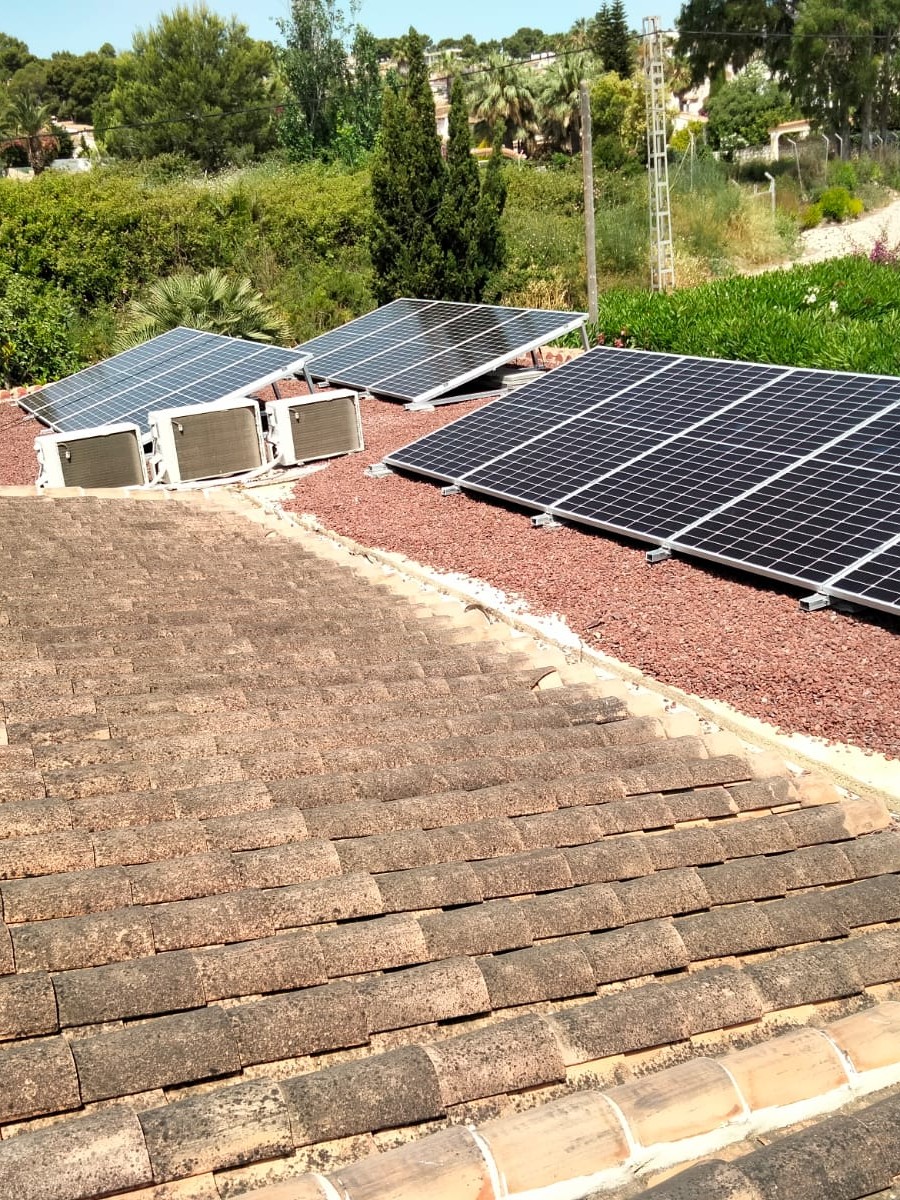 16X 460 wp Solar Panels, Teulada, Alicante (Hybrid system)